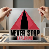 Never Stop Exploring Outdoor Vintage Retro Ready to Press DTF Transfer for Dtf