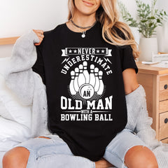 Never Underestimate Old Man Dad Grandpa Ready to Press DTF Transfer for Dtf