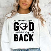 No Worries God Has My Back | Faith & Comfort Sweatshirt - Luckets.com