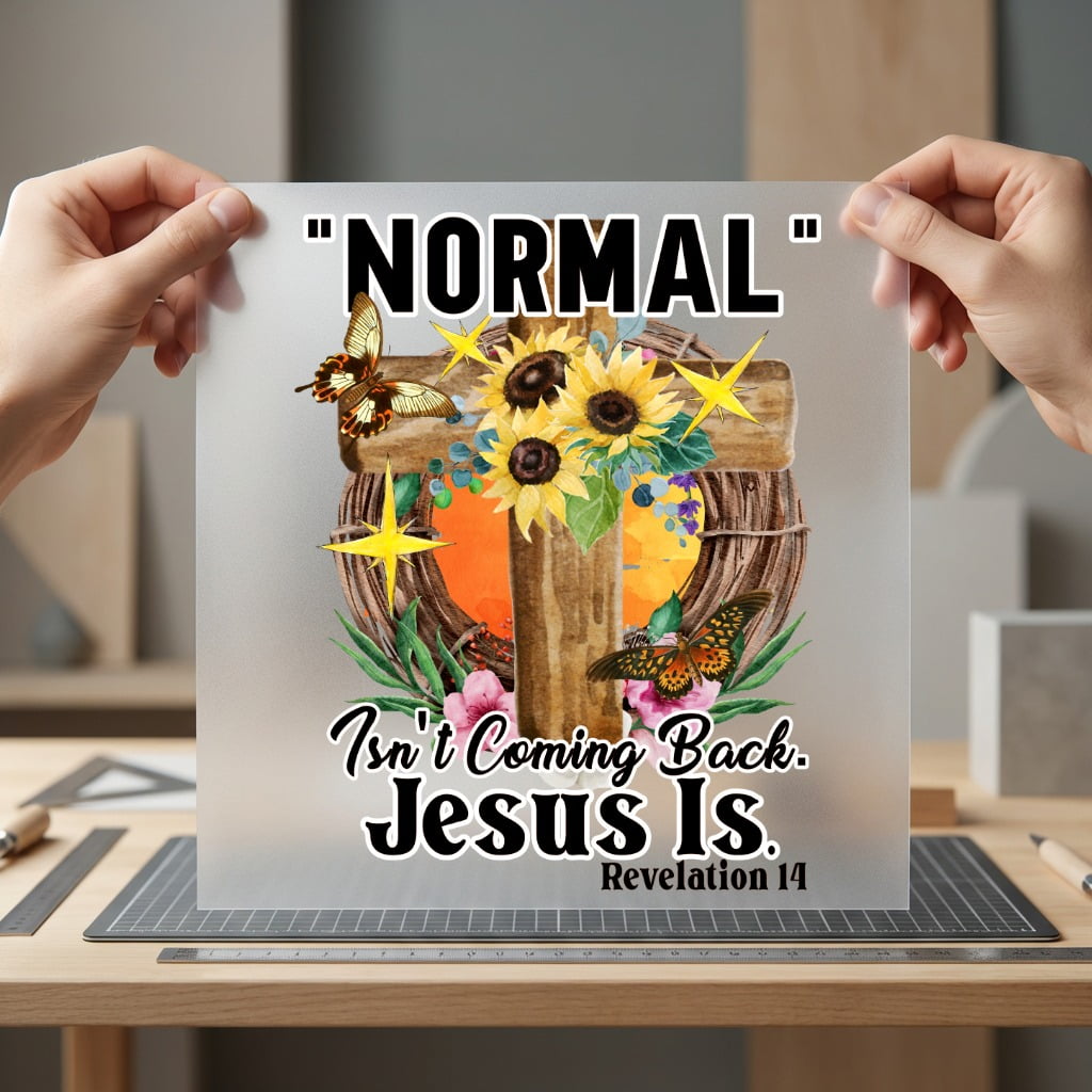 Normal Isn Coming Back Christian Faith Ready to Press DTF Transfer for Dtf