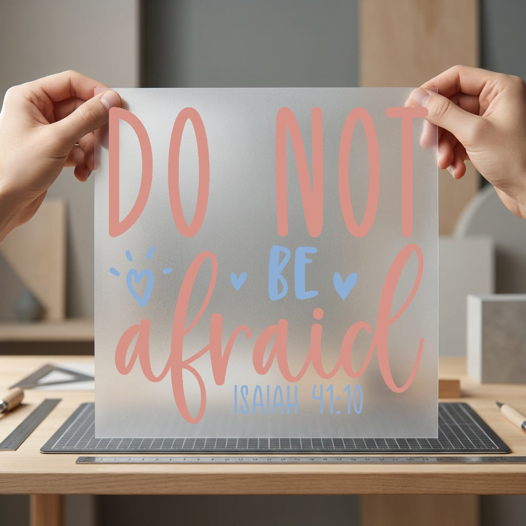 Not Afraid Isaiah Faith-inspired Christian Faith Ready to Press DTF Transfer for Dtf