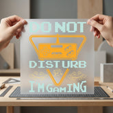 Not Disturb Gaming Retro Funny Sarcastic Ready to Press DTF Transfer for Dtf