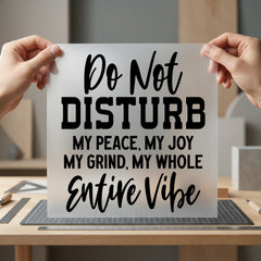 Not Disturb Peace Motivational Self Love Collection Affirmations Collection Ready to Press DTF Transfer for Dtf