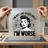 Not Like Other Girls Vintage Retro Ready to Press DTF Transfer for Dtf