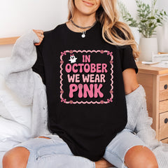 October Wear Pink Retro Halloween Retro Ready to Press DTF Transfer for Dtf