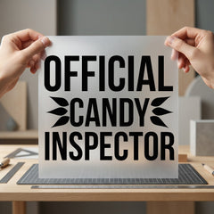 Official Candy Inspector Fun Halloween Funny Ready to Press DTF Transfer for Dtf