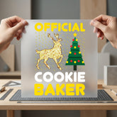 Official Cookie Baker Christmas Christmas Ready to Press DTF Transfer for Dtf