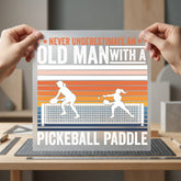 Old Man Pickleball Humor Dad Grandpa Ready to Press DTF Transfer for Dtf