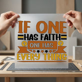 One Has Faith Christian Christian Faith Ready to Press DTF Transfer for Dtf