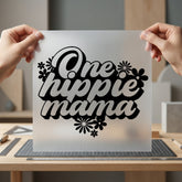 One Hippie Mama Retro Mom Retro Ready to Press DTF Transfer for Dtf