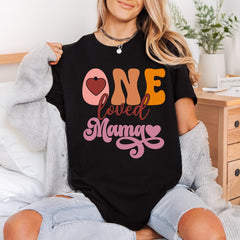 One Loved Mama Retro Mom Retro Ready to Press DTF Transfer for Dtf