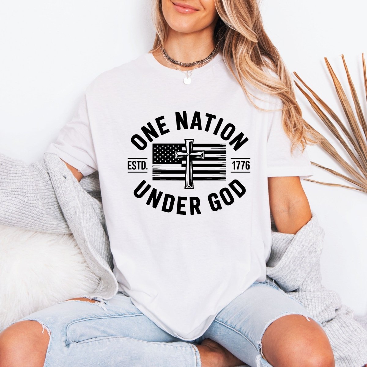 One Nation Under God | Patriot Faith Tee - Luckets.com