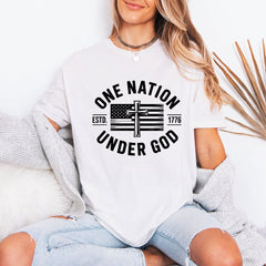 One Nation Under God | Patriot Faith Tee - Luckets.com