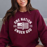 One Nation Under God | Patriotic Faith Sweatshirt - Luckets.com