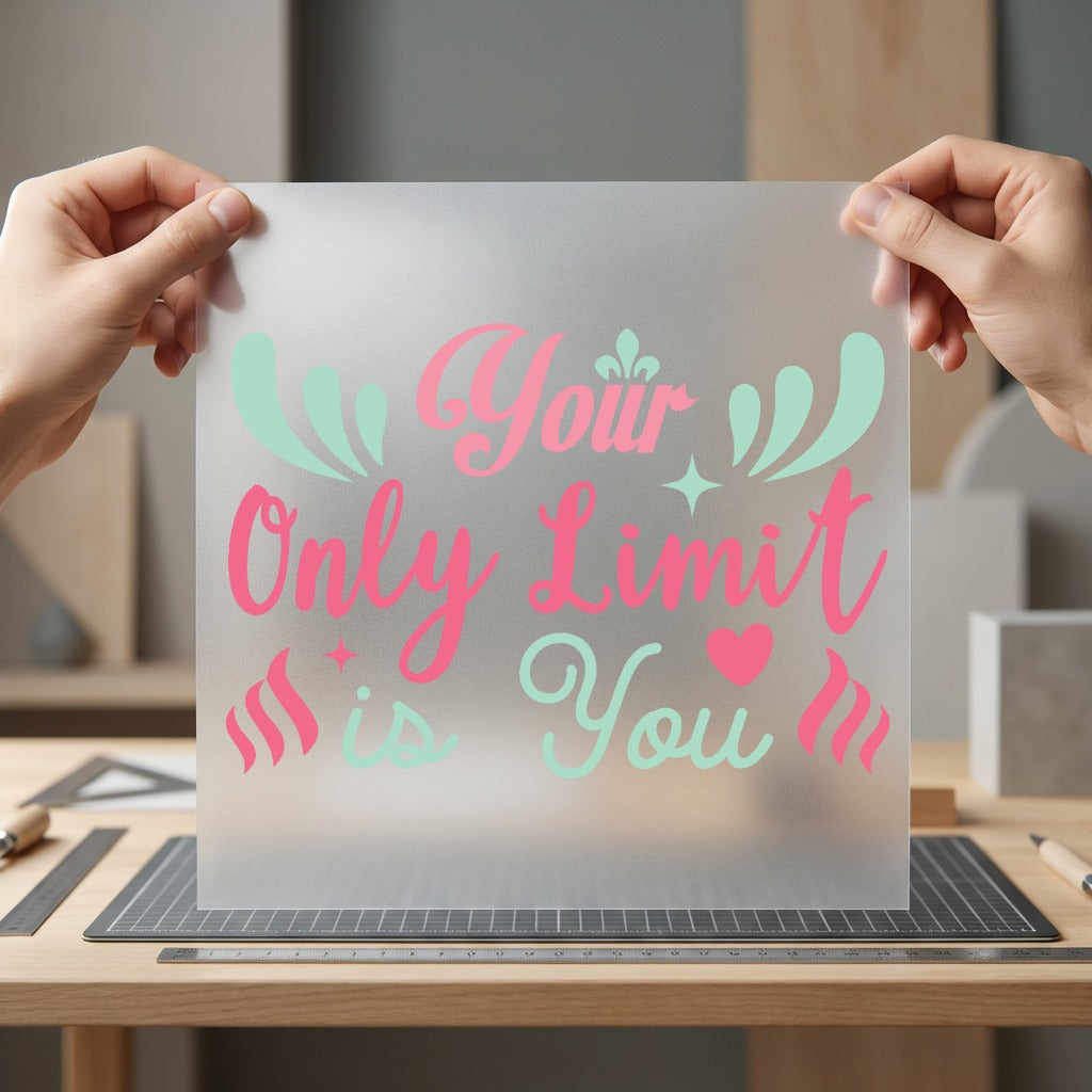 Only Limit You Motivational Empowerment Collection Self Love Collection Ready to Press DTF Transfer for Dtf