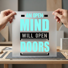 Open Mind Will Doors Aesthetic Ready to Press DTF Transfer for Dtf