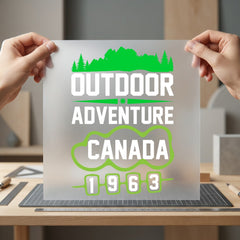 Outdoor Adventure Canada Retro Vintage Retro Ready to Press DTF Transfer for Dtf