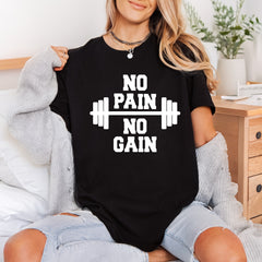 Pain Gain Barbell Gym Aesthetic Fitness Ready to Press DTF Transfer for Dtf