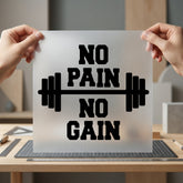 Pain Gain Barbell Gym Aesthetic Fitness Ready to Press DTF Transfer for Dtf