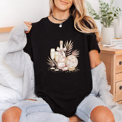Party Champagne Disco Ball Positive Vibes Collection Weekend Chill Collection Ready to Press DTF Transfer for Dtf