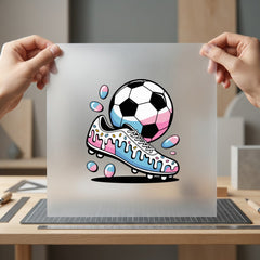 Pastel Soccer Cleat Ball Aesthetic Fitness Ready to Press DTF Transfer for Dtf
