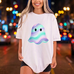 Pastel Swirl Ghost Spooky Halloween Aesthetic Ready to Press DTF Transfer for Dtf