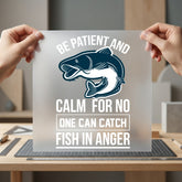 Patient Fishing Quote Retro Dad Funny Ready to Press DTF Transfer for Dtf