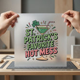 Patrick Hot Mess Trendy Funny Ready to Press DTF Transfer for Dtf