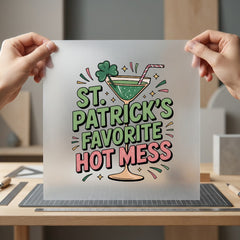 Patrick Hot Mess Trendy Funny Ready to Press DTF Transfer for Dtf