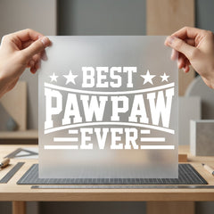 Paw Ever Bold Typography Grandpa Vintage Ready to Press DTF Transfer for Dtf