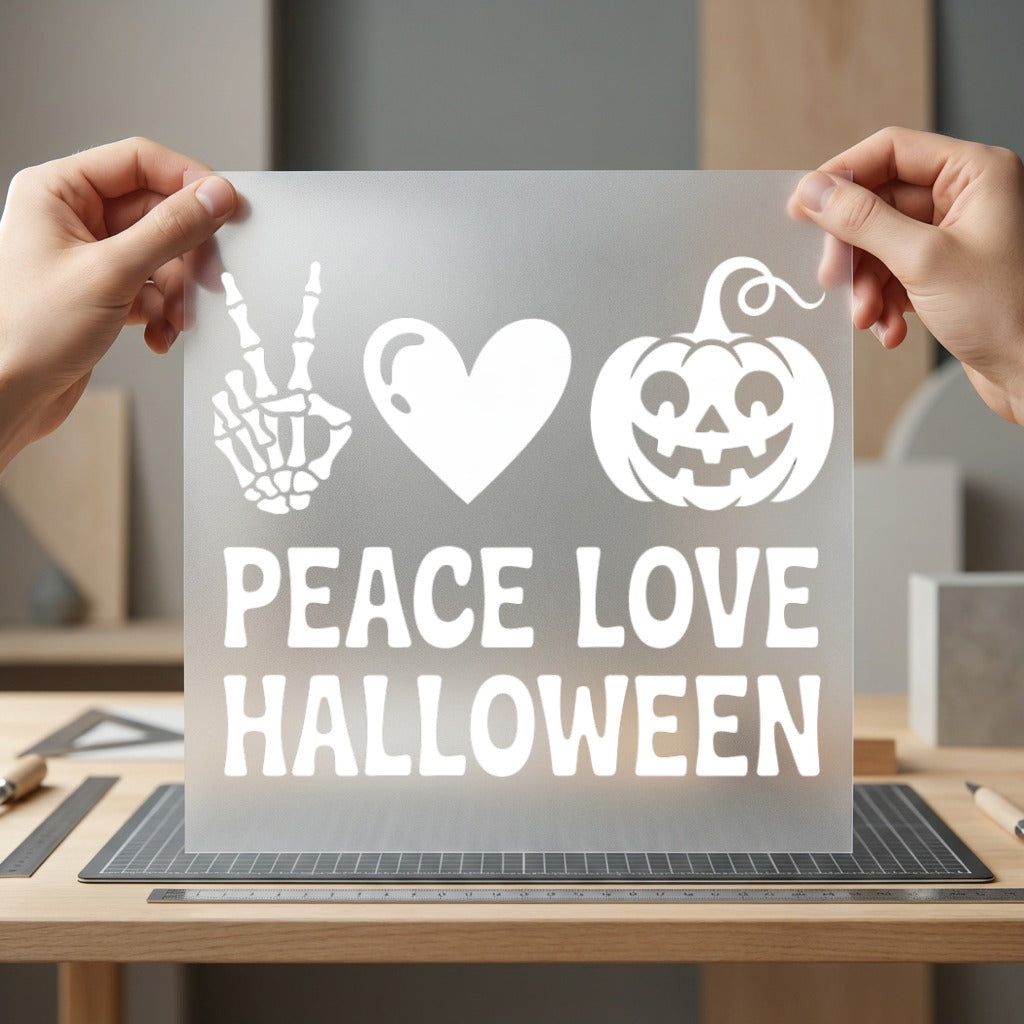 Peace Love Halloween Spooky Halloween Ready to Press DTF Transfer for Dtf