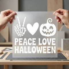Peace Love Halloween Spooky Halloween Ready to Press DTF Transfer for Dtf