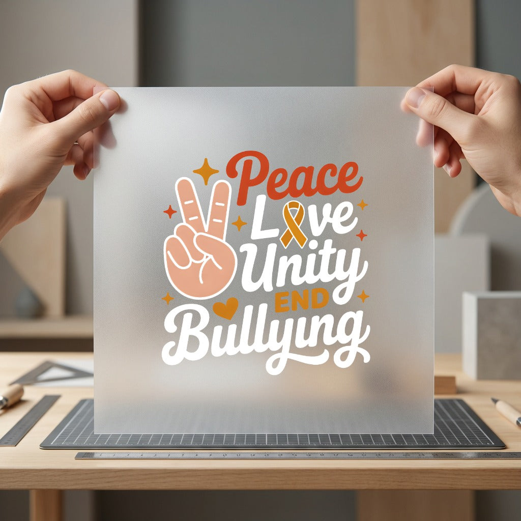 Peace Love Unity End Retro Ready to Press DTF Transfer for Dtf