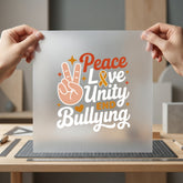 Peace Love Unity End Retro Ready to Press DTF Transfer for Dtf