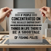 People Concentrated Fishing Diy Dad Funny Ready to Press DTF Transfer for Dtf