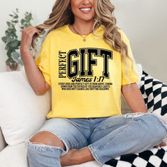 Perfect Gift | James 1:17 Scripture Tee - Luckets.com