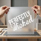 Perfectly Wicked Spooky Script Halloween Mom Ready to Press DTF Transfer for Dtf
