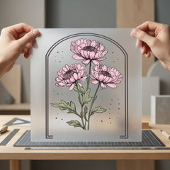 Pink Floral Archway Botanical Mom Aesthetic Ready to Press DTF Transfer for Dtf
