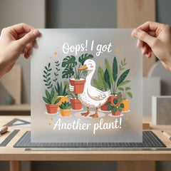 Plant Parent Duck Retro Funny Pet Ready to Press DTF Transfer for Dtf