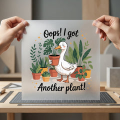 Plant Parent Duck Retro Funny Pet Ready to Press DTF Transfer for Dtf