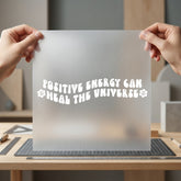 Positive Energy Can Heal Faith Retro Ready to Press DTF Transfer for Dtf