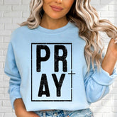 PRAY Boxed Word | Faith & Prayer Sweatshirt - Luckets.com