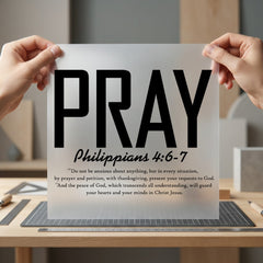 Pray Philippians 6-7 Faith-inspired Christian Faith Ready to Press DTF Transfer for Dtf