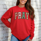 Pray Plaid Letters | Faith & Comfort Sweatshirt - Luckets.com