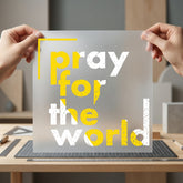 Pray World Distressed Motivational Faith Prayer Ready to Press DTF Transfer for Dtf