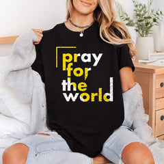 Pray World Distressed Motivational Faith Prayer Ready to Press DTF Transfer for Dtf