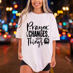 Prayer Changes Things Faith-inspired Christian Faith Ready to Press DTF Transfer for Dtf