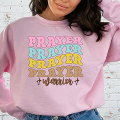 Prayer Warrior | Bold Faith & Retro Style Sweatshirt - Luckets.com