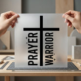 Prayer Warrior Cross Faith-inspired Christian Faith Ready to Press DTF Transfer for Dtf
