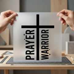 Prayer Warrior Cross Faith-inspired Christian Faith Ready to Press DTF Transfer for Dtf